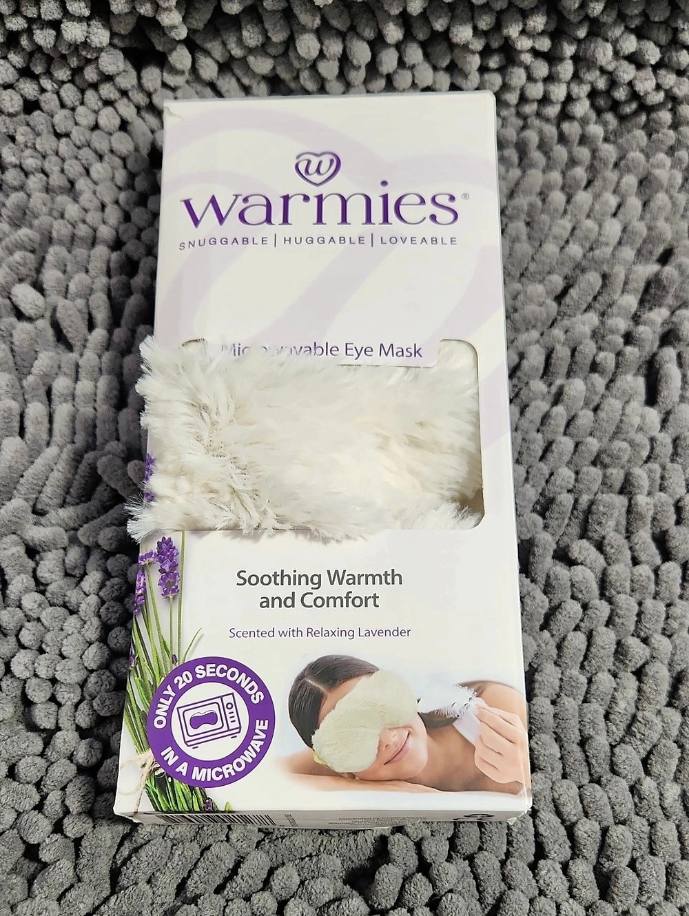 Warmies Microwaveable Eye Mask Lavender Scented Eye Mask NWT